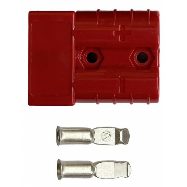 Conector anderson 120a para bateria de litio - Vermelho Conector anderson 120a para bateria de litio - Vermelho