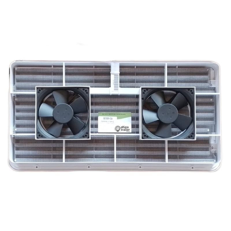 Grade Externa com ventilação 12v 518 x 278mm - TopRV