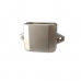 Fechadura Para Moveis Modelo Push Lock Grande Cor Prata Fosco