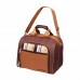 BOLSA TERMICA COM KIT PICNIC 17L MARROM