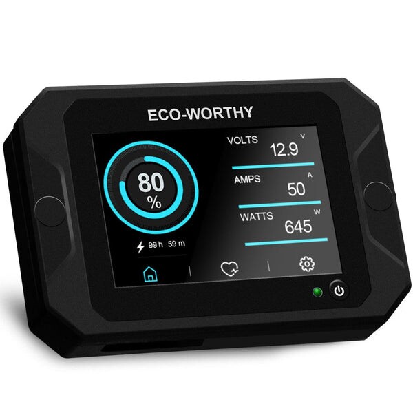 Display para monitoramento de bateria touch - EcoWorthy